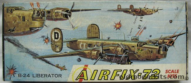 Airfix 1/72 Conslidated B-24J Liberator Craftmaster Issue, 4-129 plastic model kit